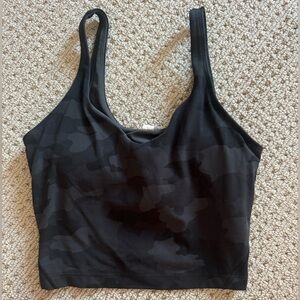 Lululemon Black Camouflage Tank top